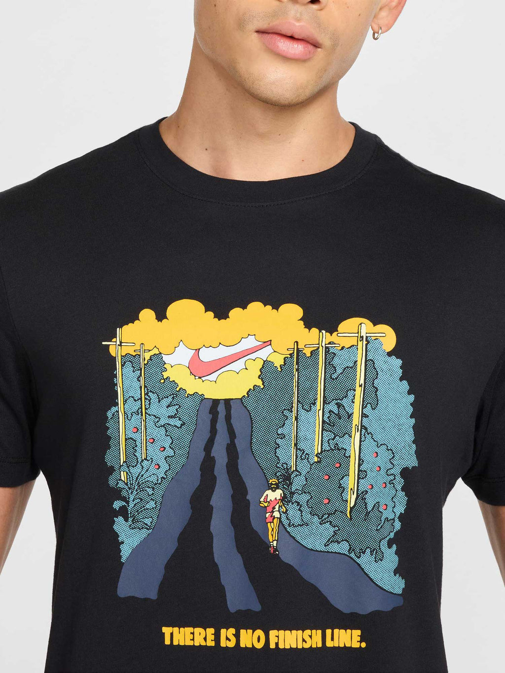 NIKE Тениска M NK TEE RUN IYKYK