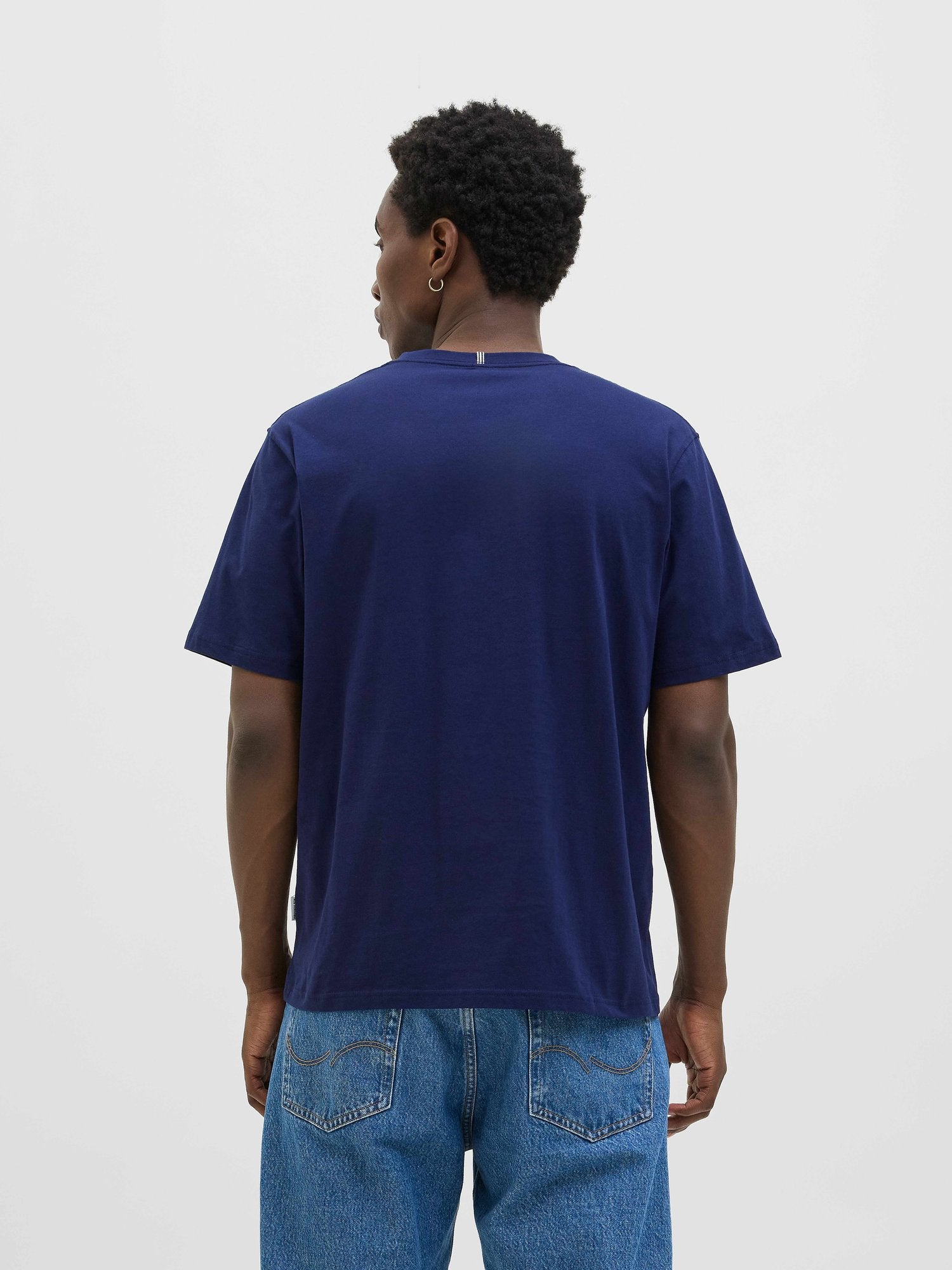 JACK & JONES Тениска JORFREDERIKSBERG BOX SCRIPT TEE SS CN LN