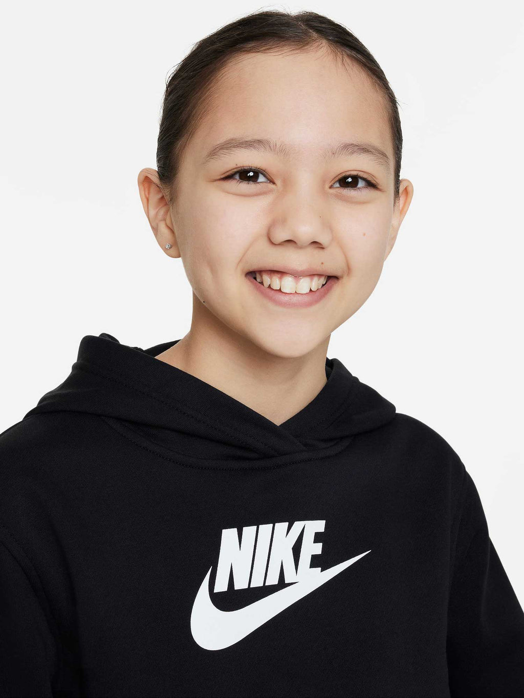 NIKE Суитшърт G NSW CLUB FLC CRP HDY HBR