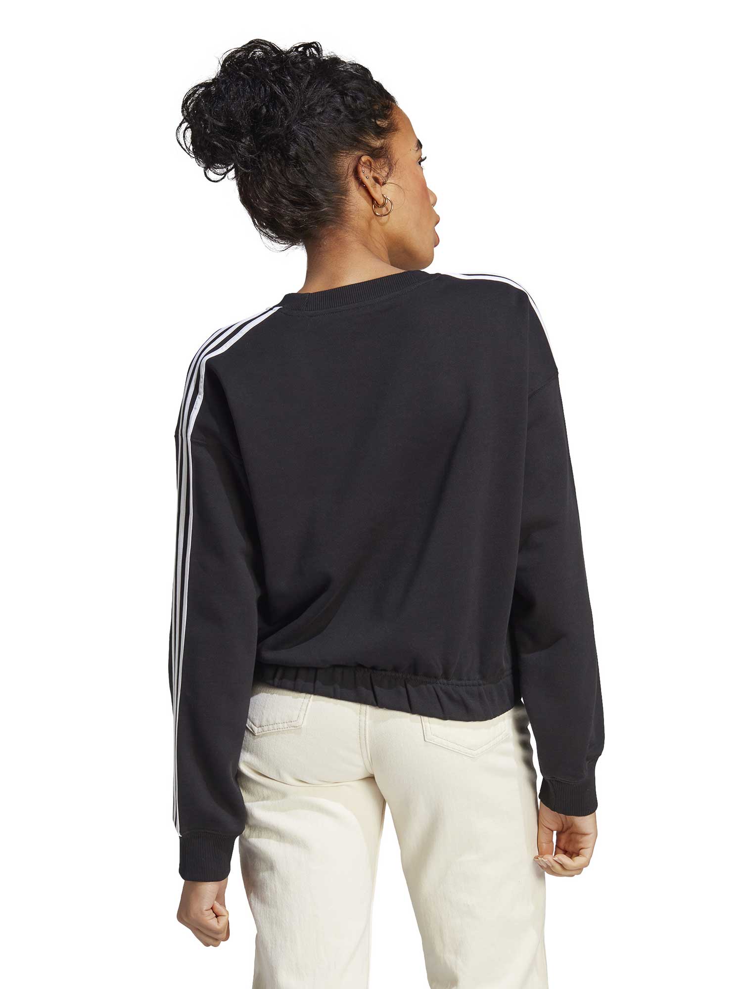 ADIDAS SPORTSWEAR Блуза Essentials 3-Stripes Crop Sweatshirt