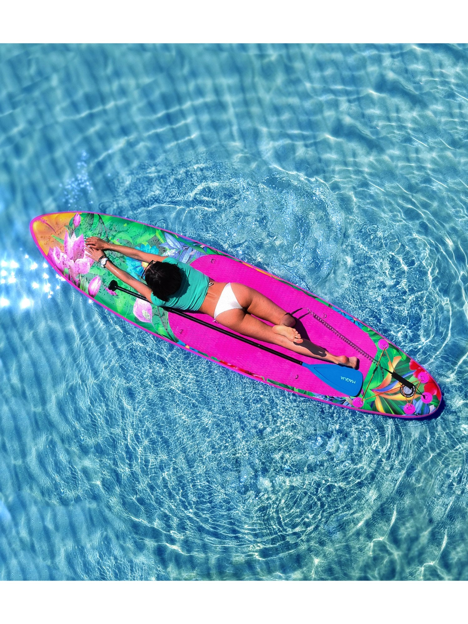 MAQUA К-т надуваем SUP FLOWERS KAYAK KIT 330/80/15