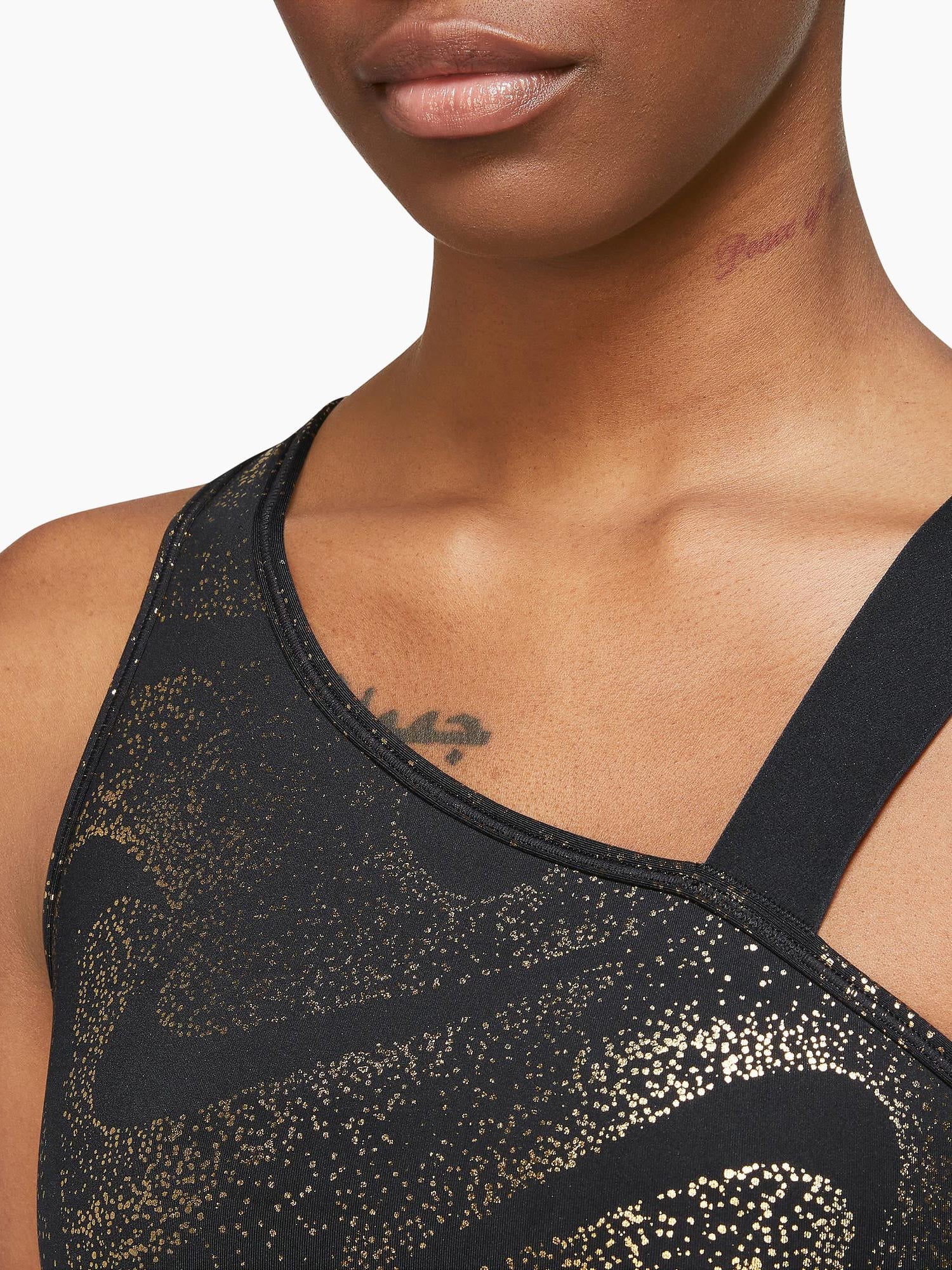 NIKE Спортен сутиен W DF SWSH ASYM AOP