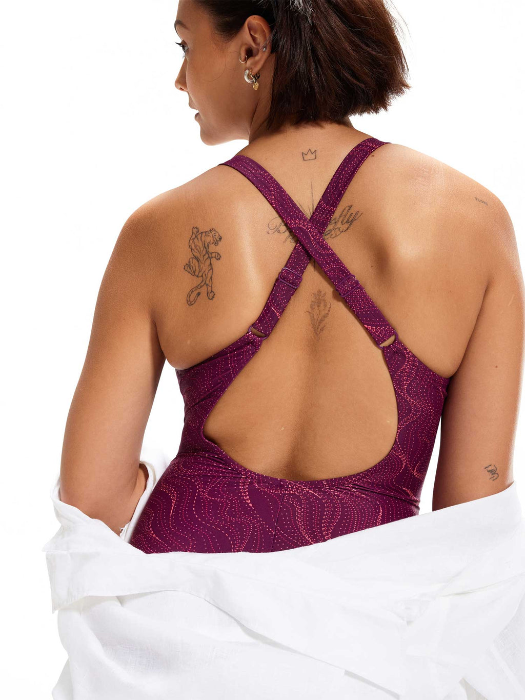 SPEEDO Цял бански WOMENS LOGO DEEP U-BACK