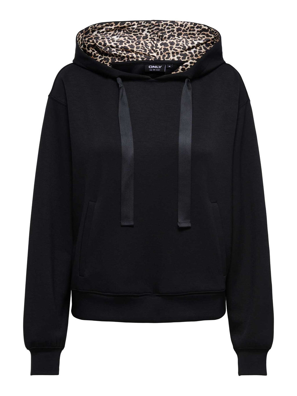 ONLY Суитшърт ONLALINA LIFE LEO DETAIL HOOD BOX SWT