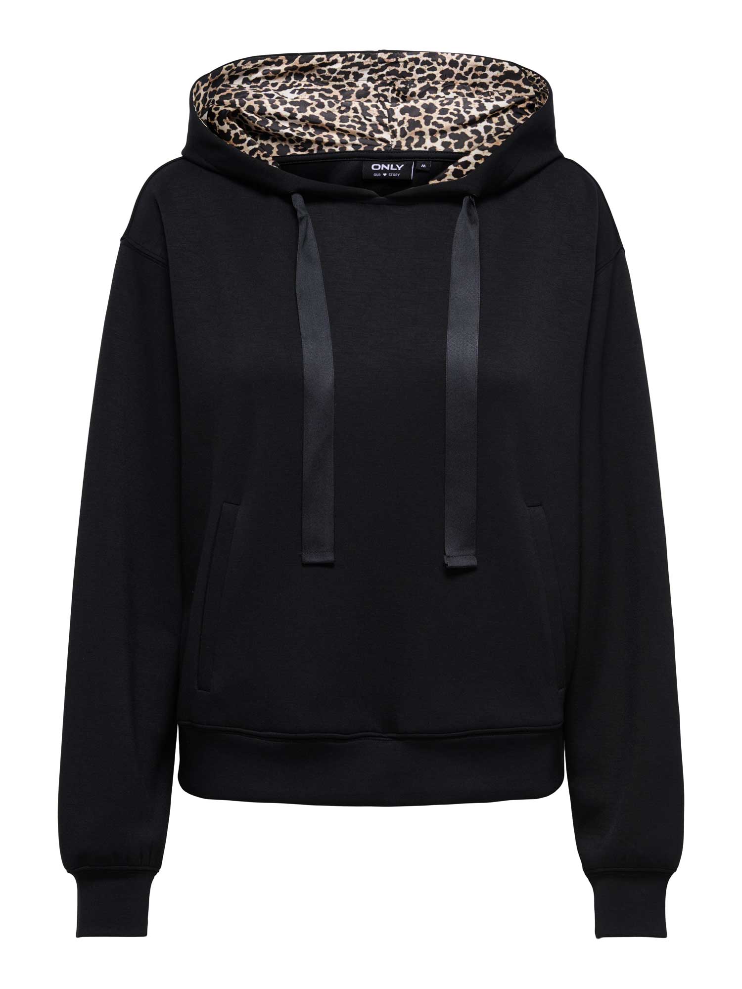 ONLY Суитшърт ONLALINA LIFE LEO DETAIL HOOD BOX SWT