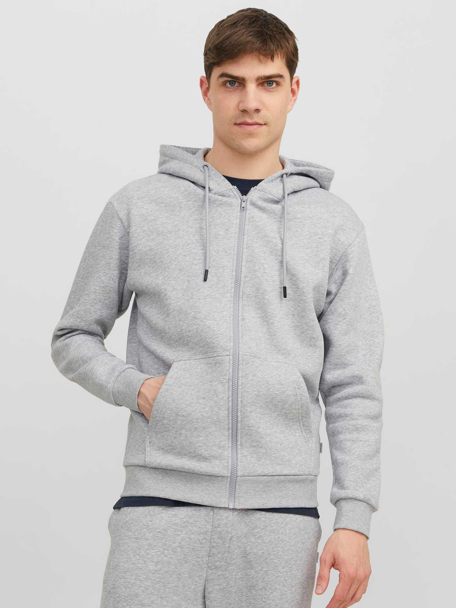 JACK & JONES Суитшърт JJEBRADLEY SWEAT ZIP HOOD NOOS