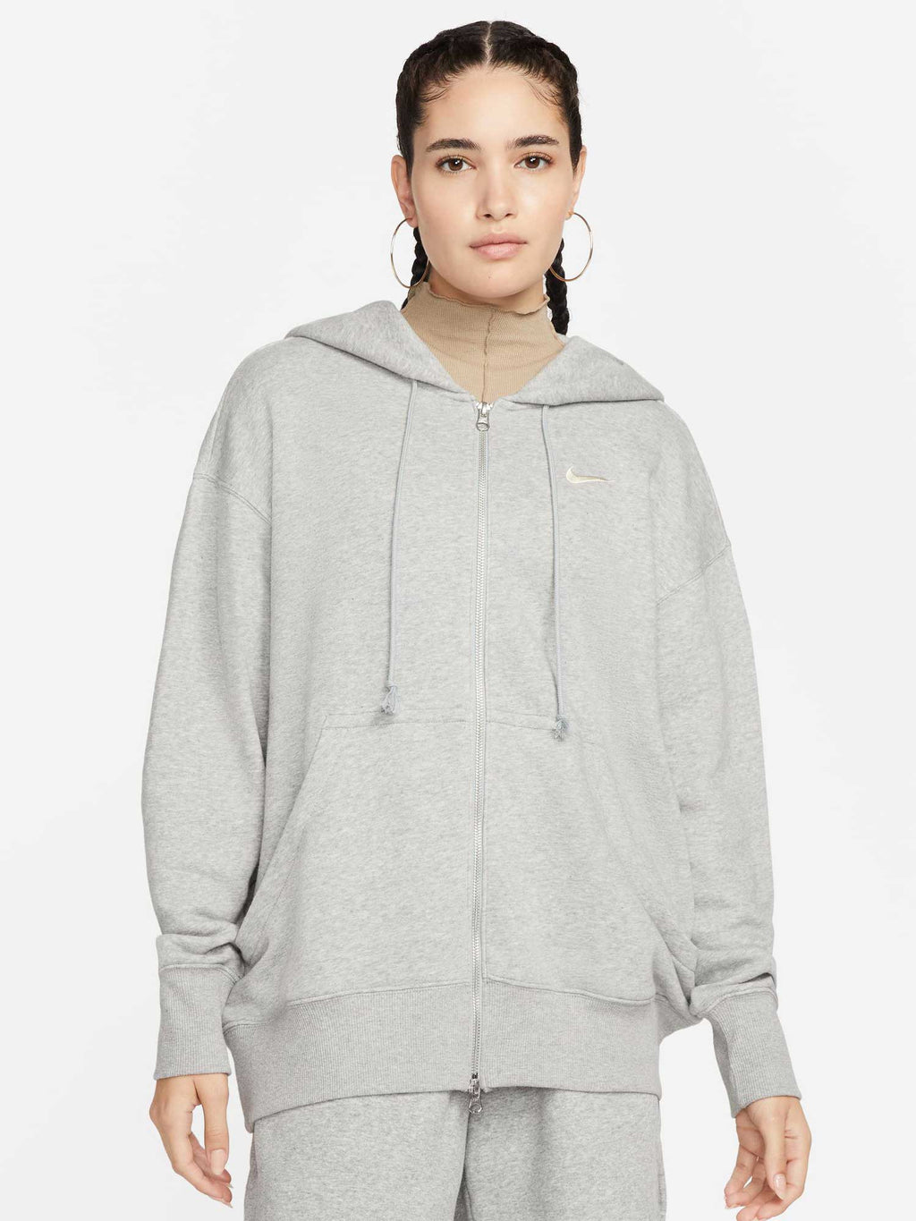 NIKE Суитшърт W NSW PHNX FLC FZ OS HOODIE