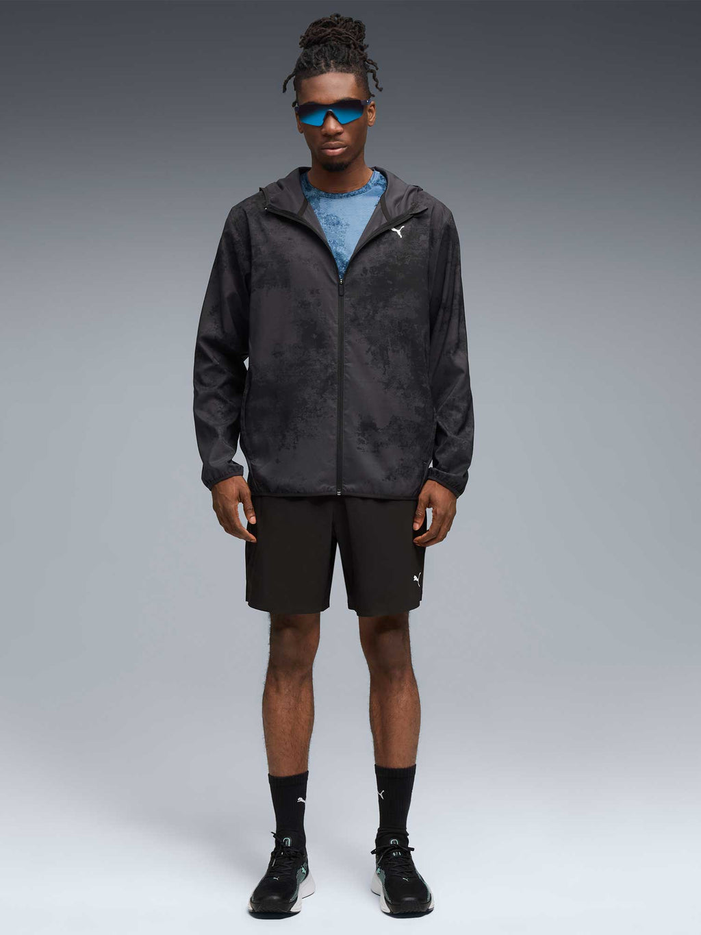 PUMA Ветровка M TAD ESSENTIAL AOP Woven Jacket