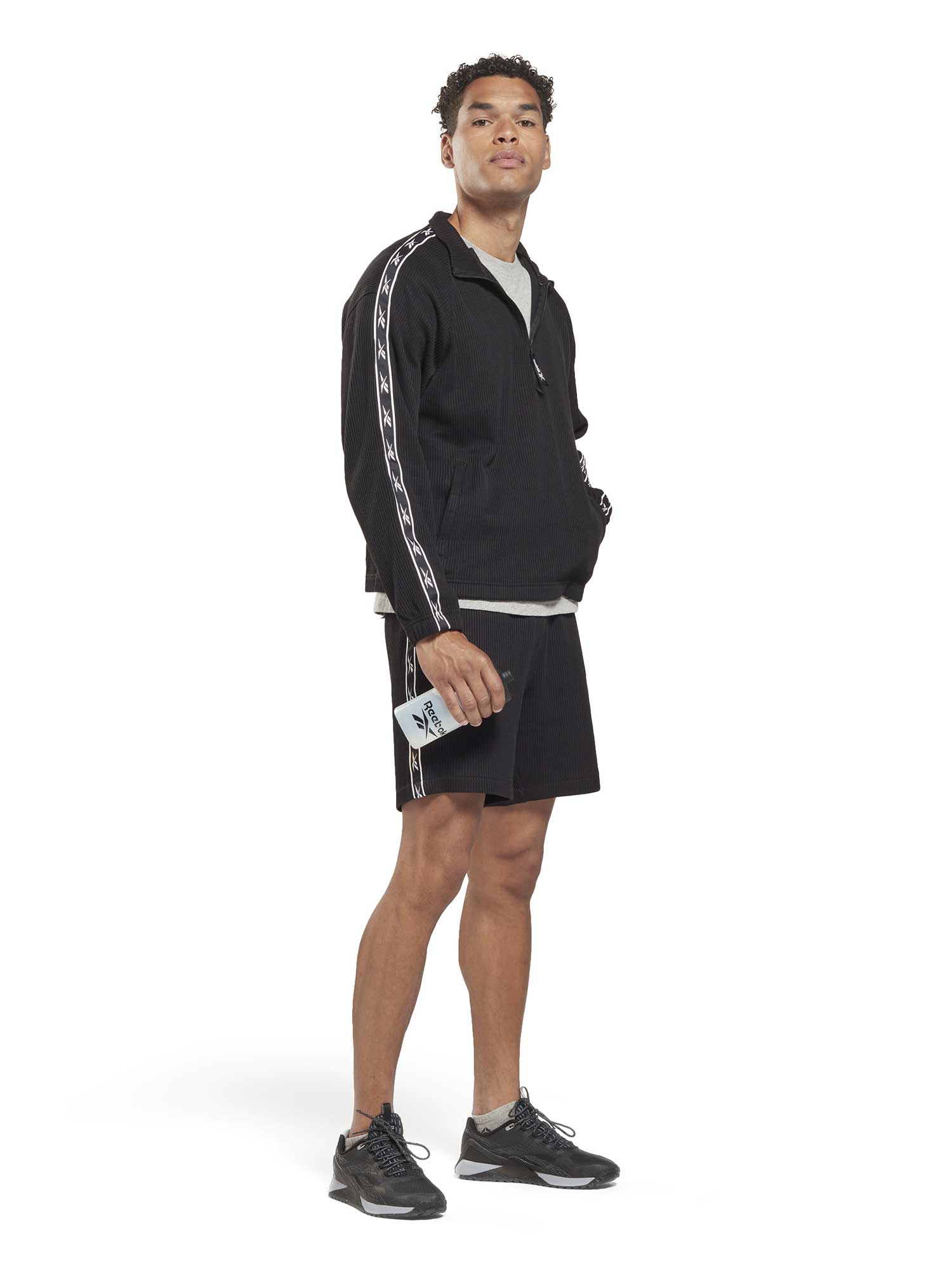 REEBOK Блуза Identity Vector Tape Waffle 1/4 Zip Top