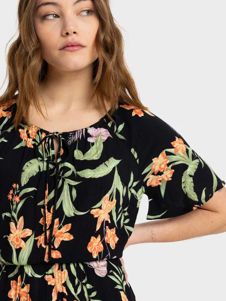 ROXY Рокля TROPICAL TIDES CRINKLE