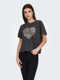 ONLY Тениска ONLLUCY LIFE S/S ANIMAL TOP BOX CC JRS