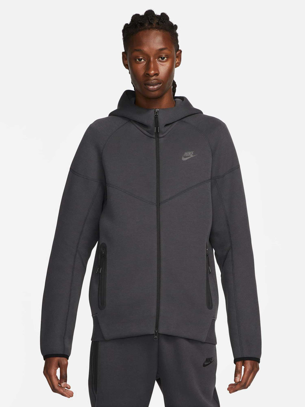 NIKE Суитшърт M NK TCH FLC FZ WR HOODIE
