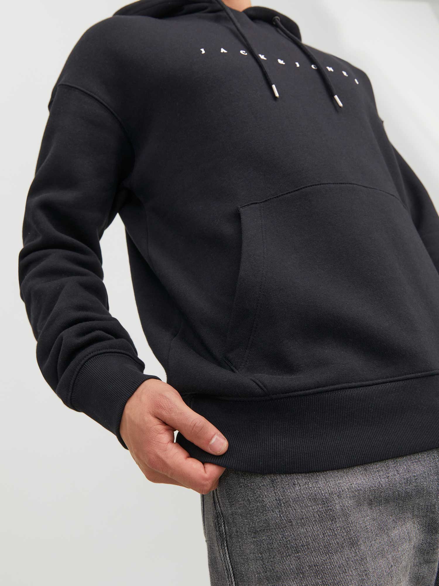 JACK & JONES Суитшърт JJESTAR JJ SWEAT HOOD NOOS