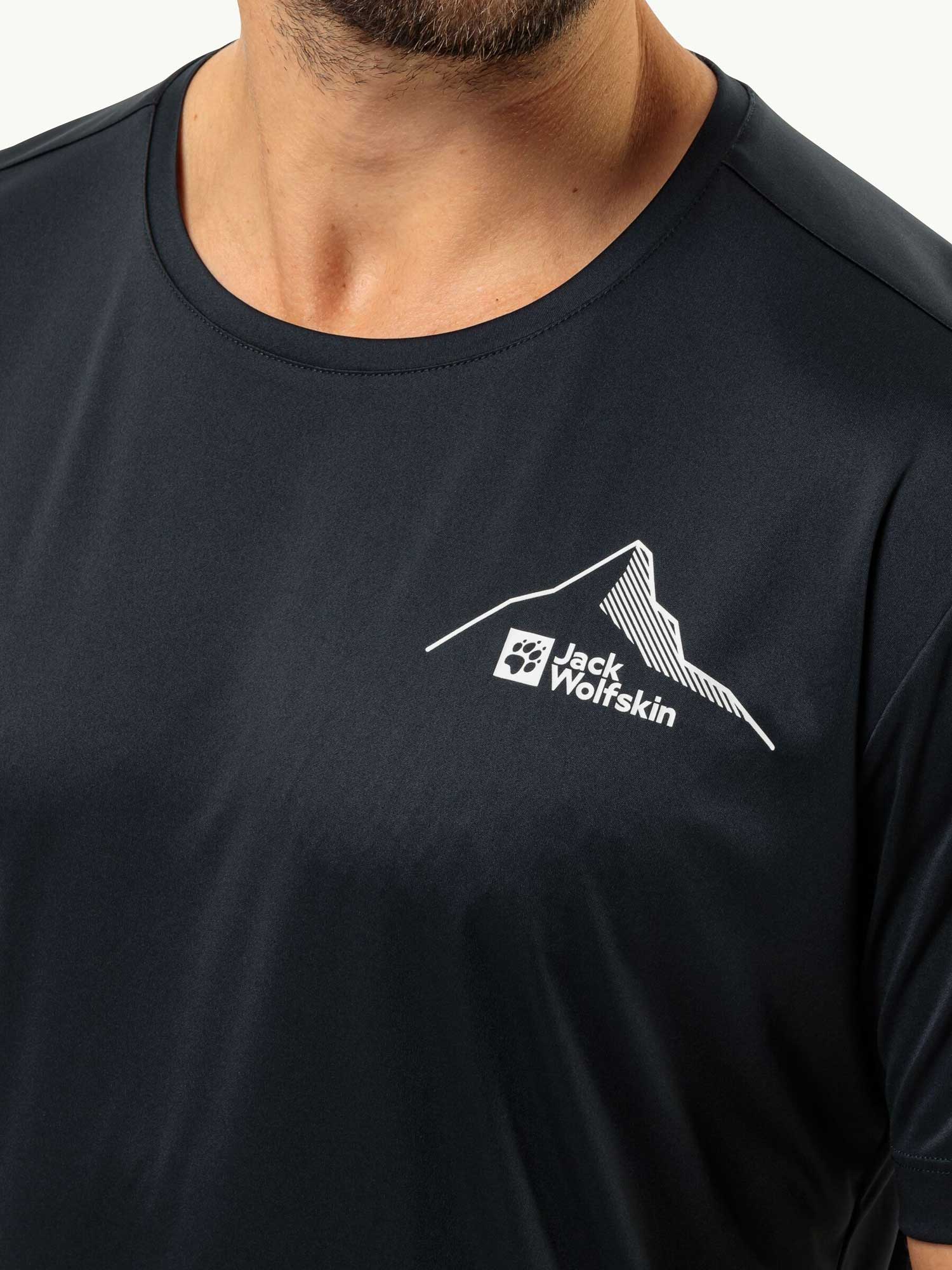 JACK WOLFSKIN Тениска PEAK GRAPHIC T M