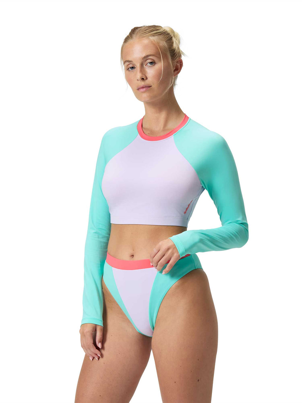 SPEEDO Бански горнище SOLID CROP TOP