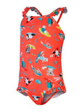 SPEEDO Цял бански GIRLS PLASTISOL PLACEMENT MUSCLEBACK