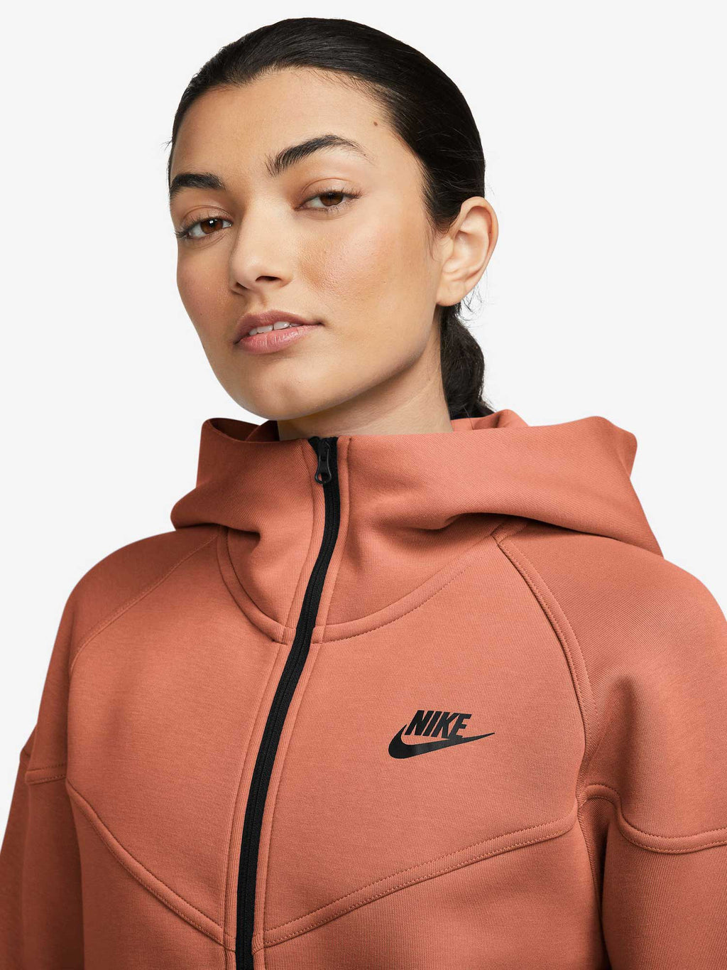 NIKE Суитшърт W NSW TCH FLC WR FZ HDY