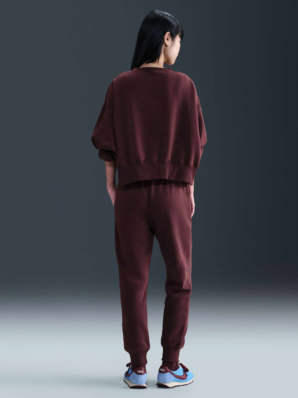 NIKE Спортно долнище W NSW PHNX FLC MR PANT STD