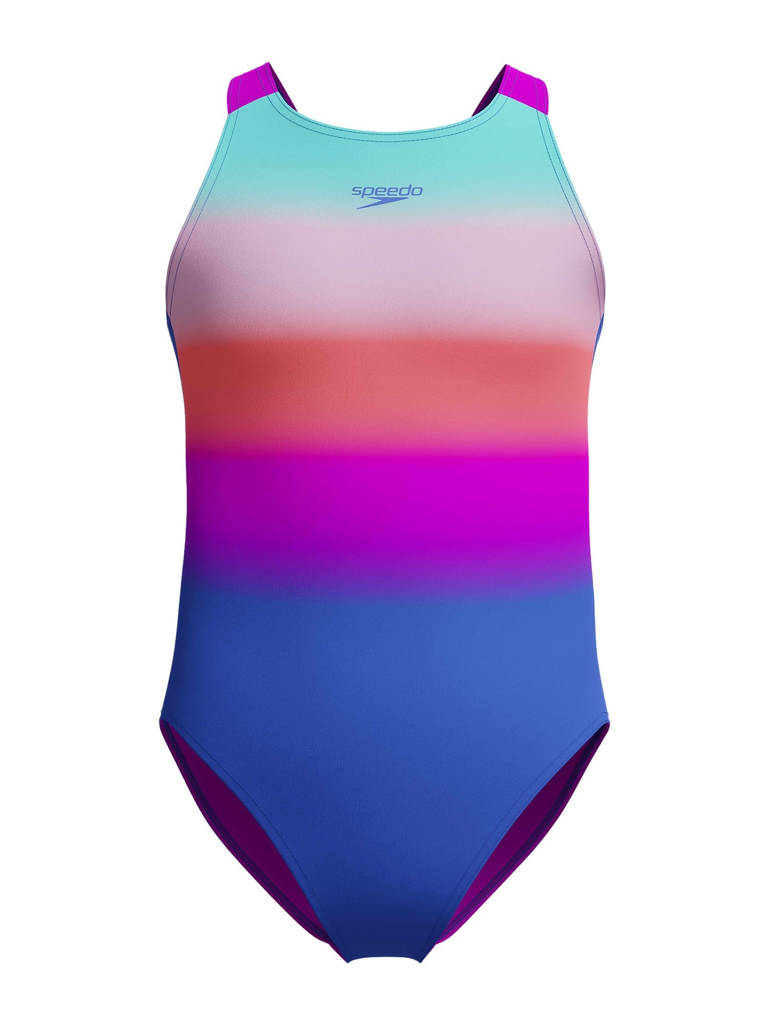 SPEEDO Цял бански GIRLS PRINTED PULSEBACK