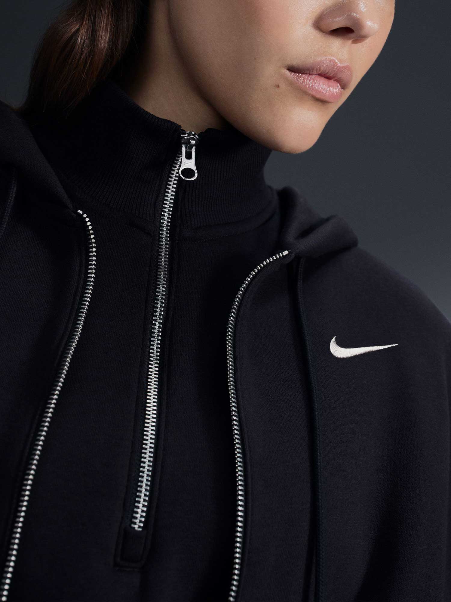 NIKE Суитшърт W NSW PHNX FLC FZ OS HOODIE