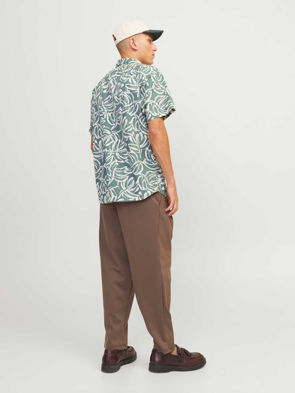JACK & JONES Риза JORLAFAYETTE AOP SHIRT SS