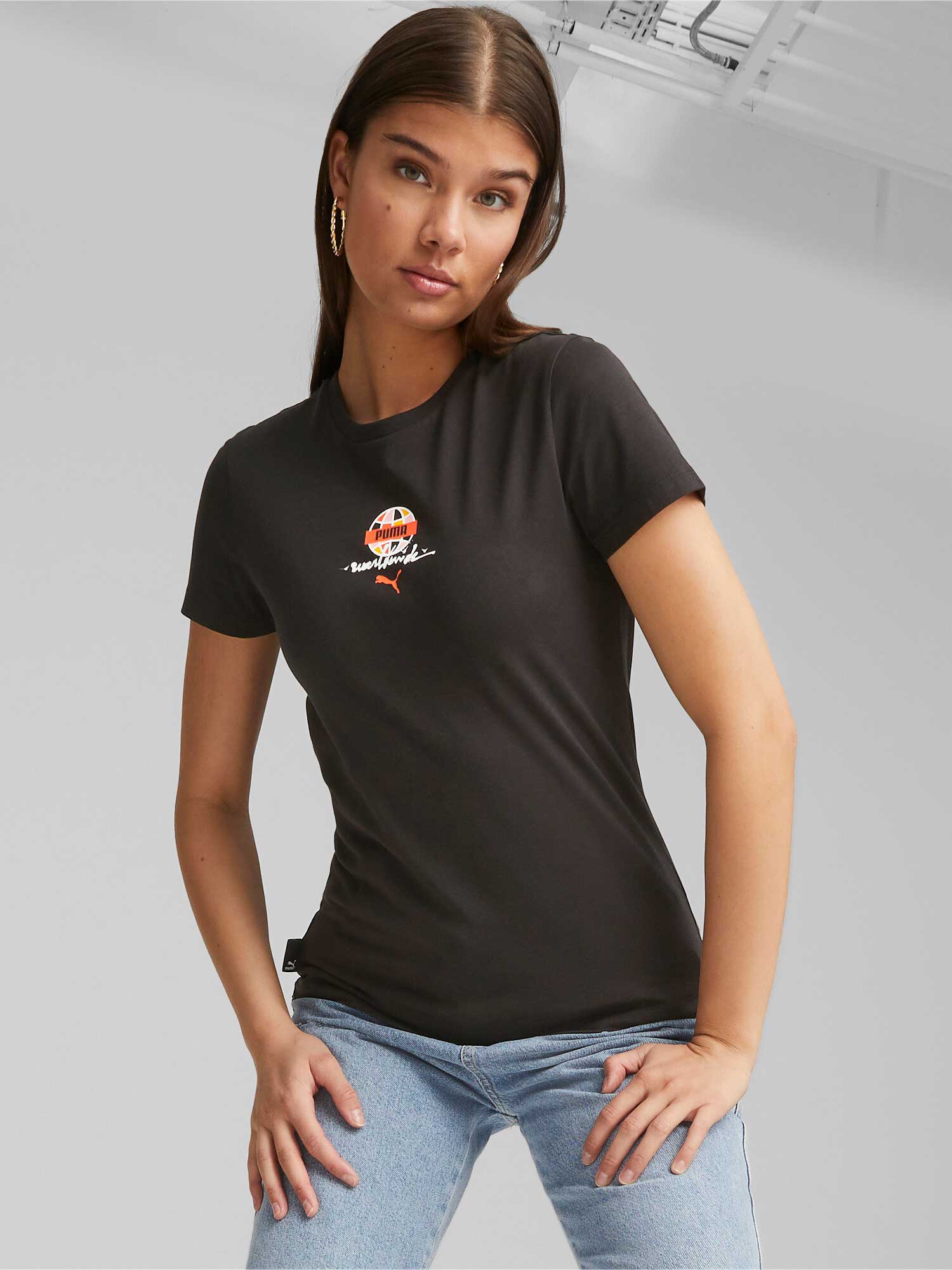 PUMA Тениска SWxP WORLDWIDE Graphic