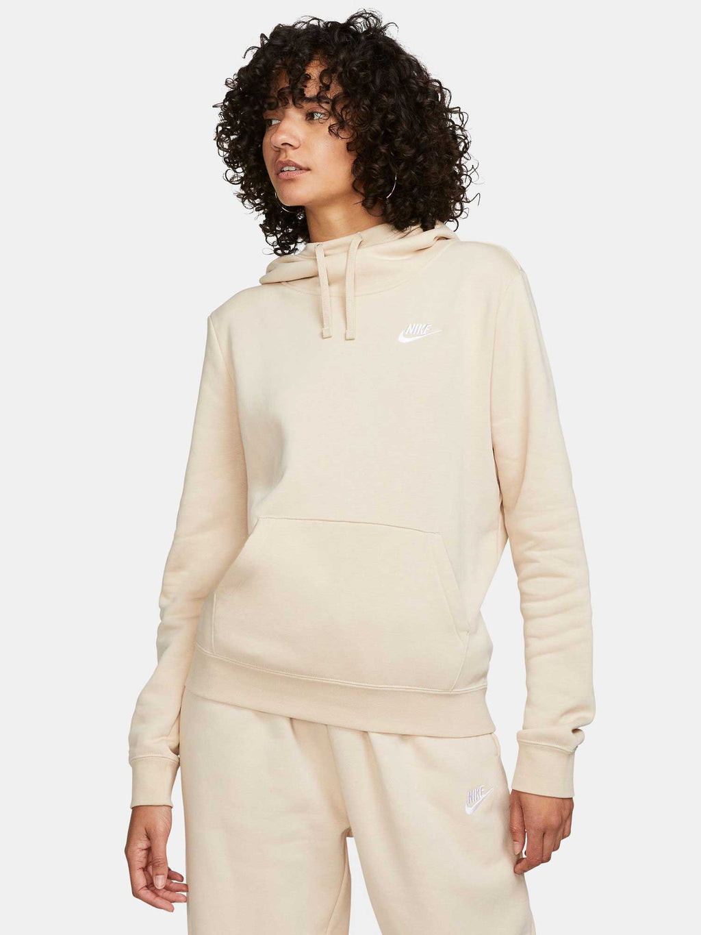 NIKE Суитшърт W CLUB FLC FNL HOODIE STD
