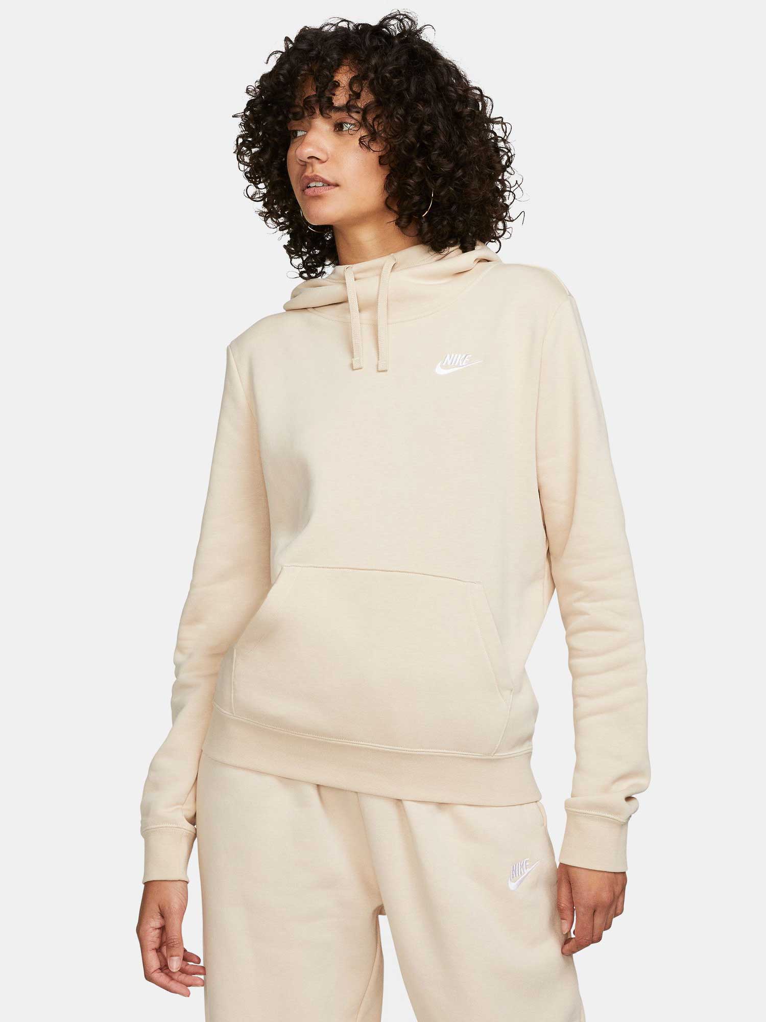 NIKE Суитшърт W CLUB FLC FNL HOODIE STD