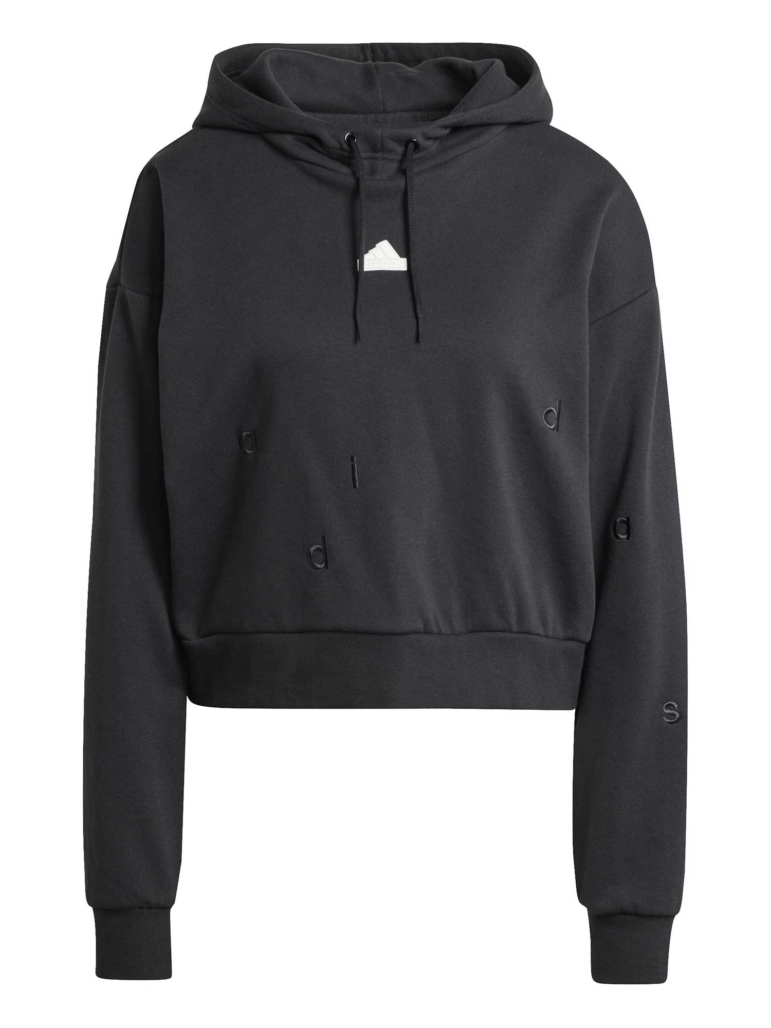 ADIDAS SPORTSWEAR Суитшърт Embroidered French Terry Crop Hoodie