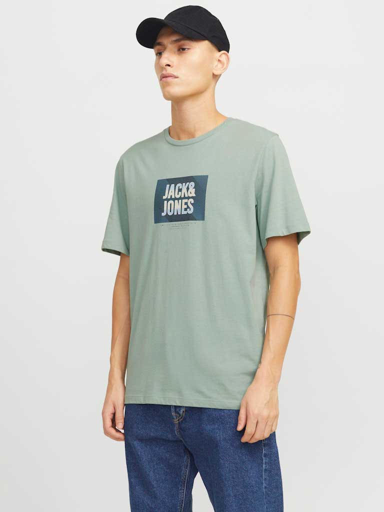 JACK & JONES Тениска JJHUDSON TEE SS CREW NECK LN