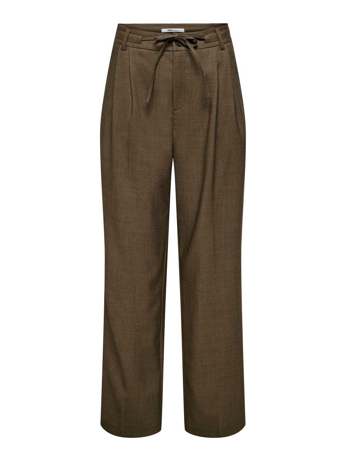 ONLY Панталон ONLHELENA LIFE MEL HW STRI WIDE PANT TLR