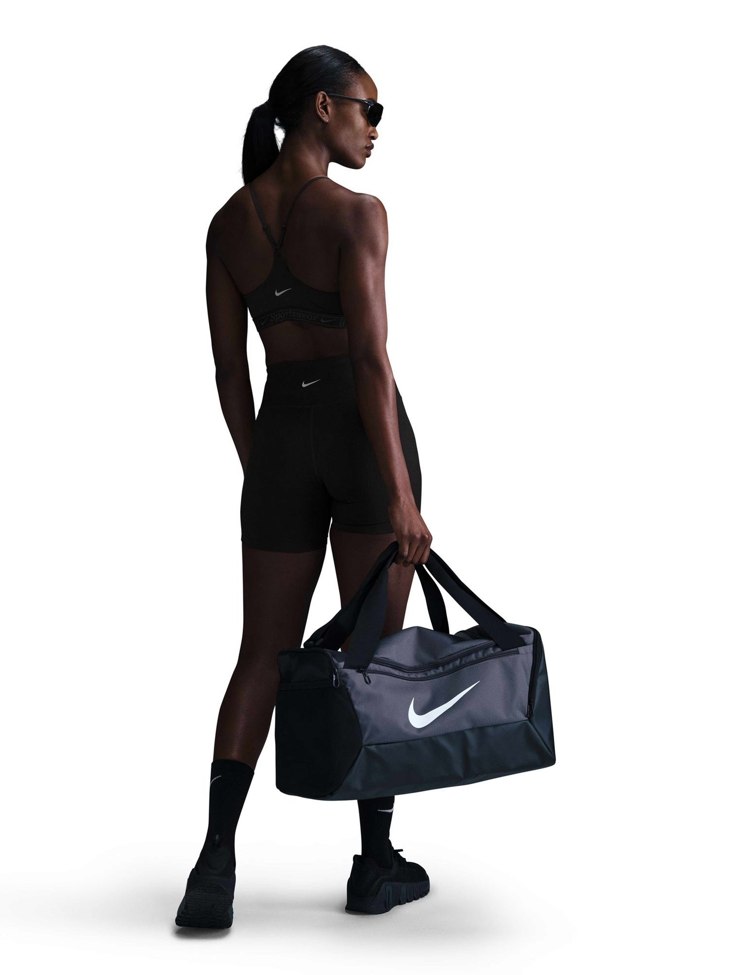 NIKE Спортен сутиен W NK DF INDY BRA GLS