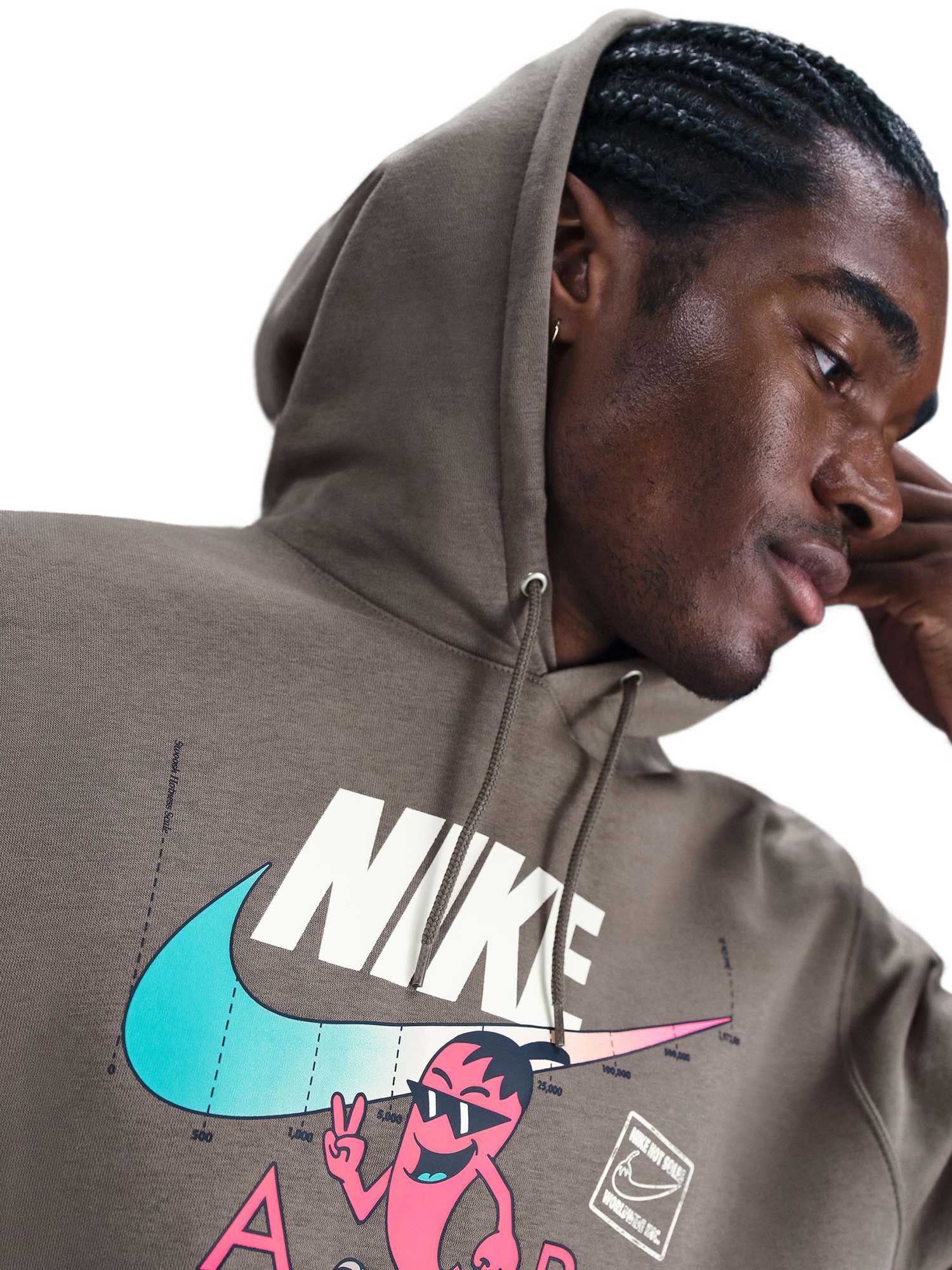 NIKE Суитшърт U NSW HDY CLUB OC MED GFX SEGB