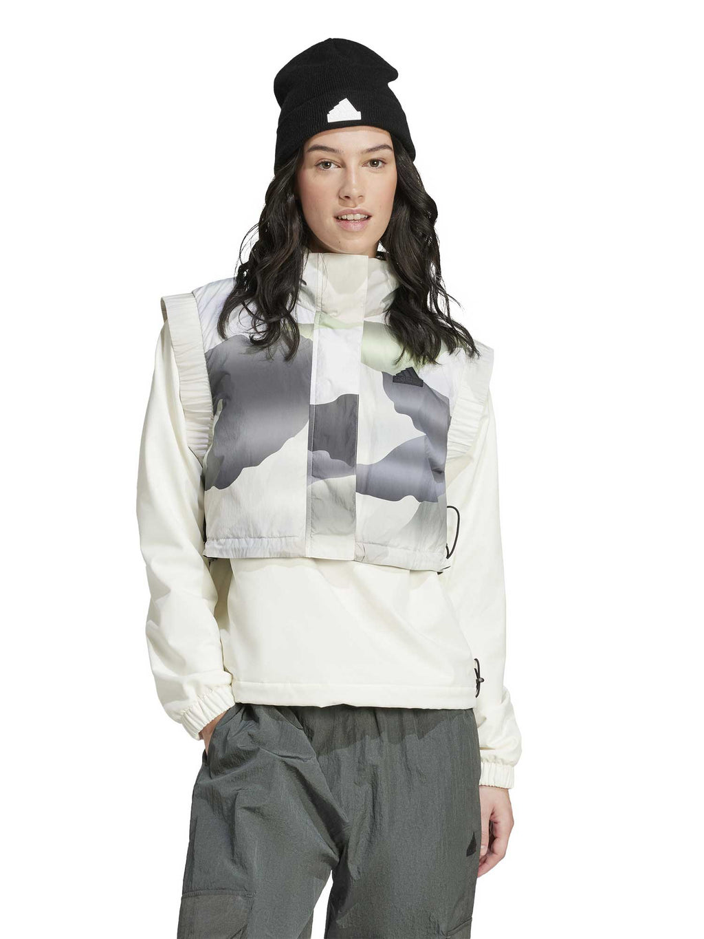 ADIDAS SPORTSWEAR Елек City Escape Camo Print Crop Vest