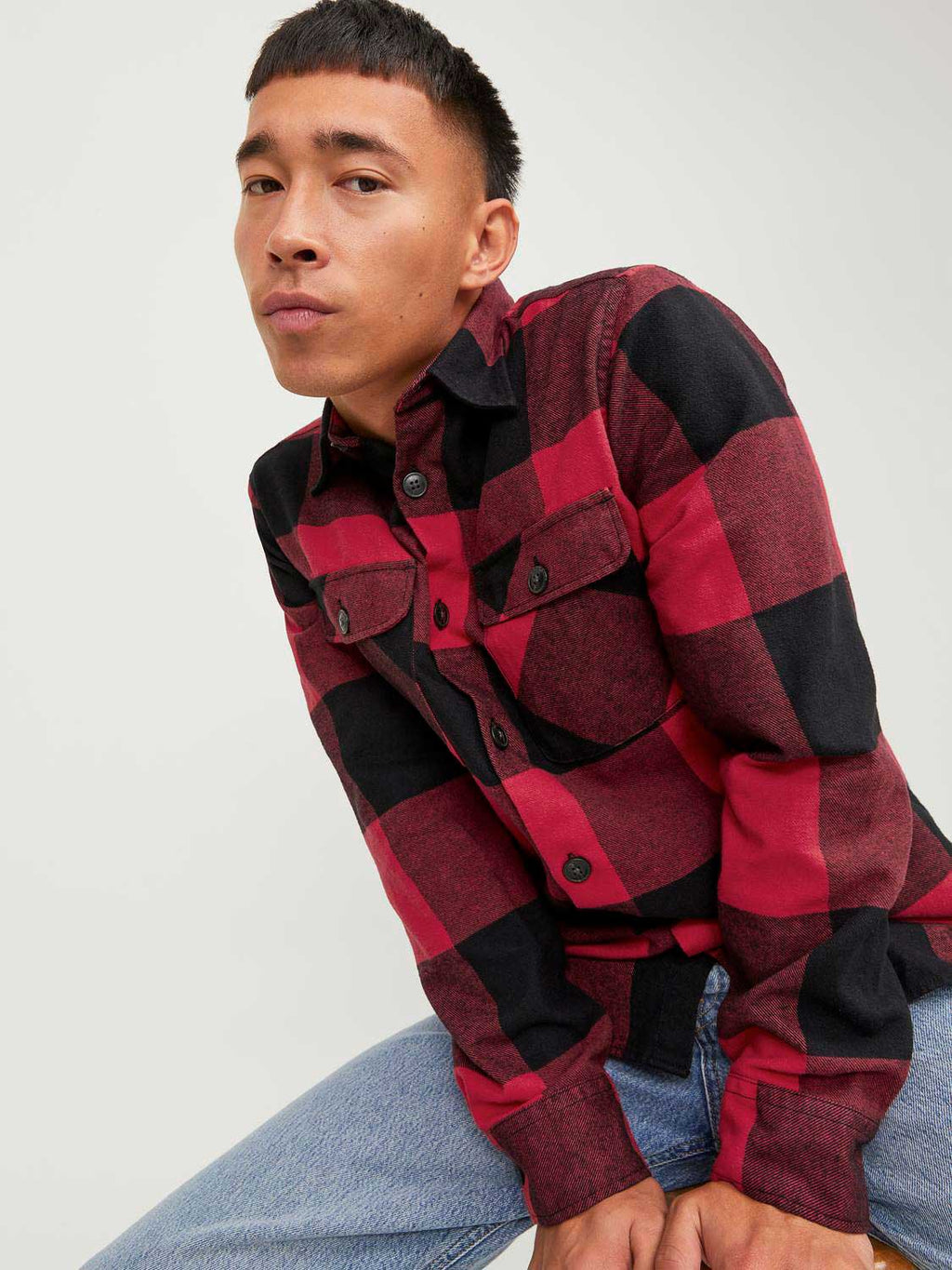 JACK & JONES Риза JJEDARREN OVERSHIRT LS NOOS