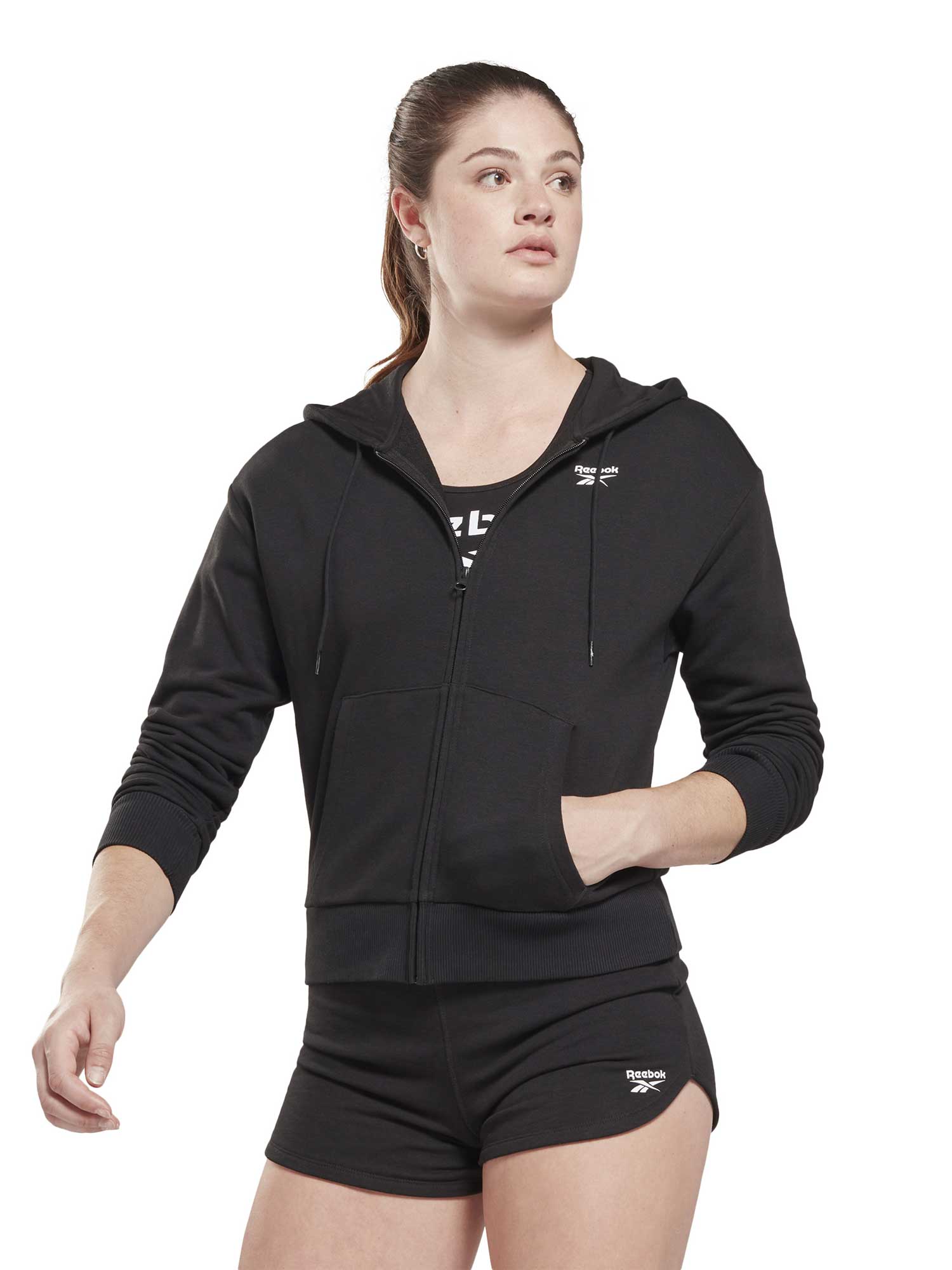 REEBOK Суитшърт Identity Small Logo French Terry Zip-Up