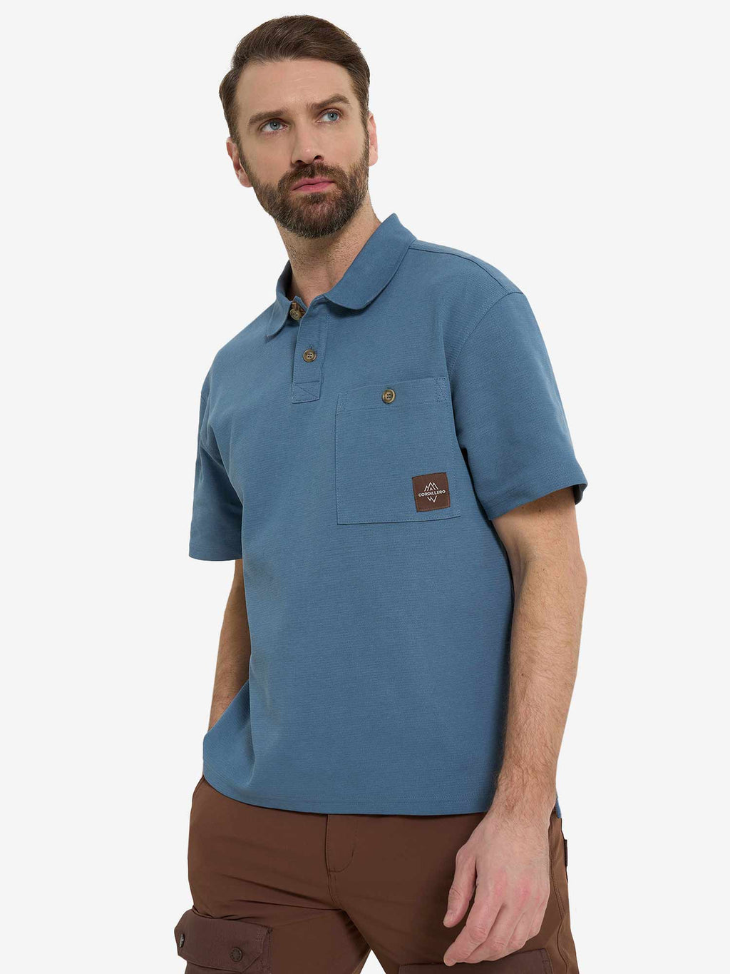 CORDILLERO Тениска Travel Male Polo Best textured fabric
