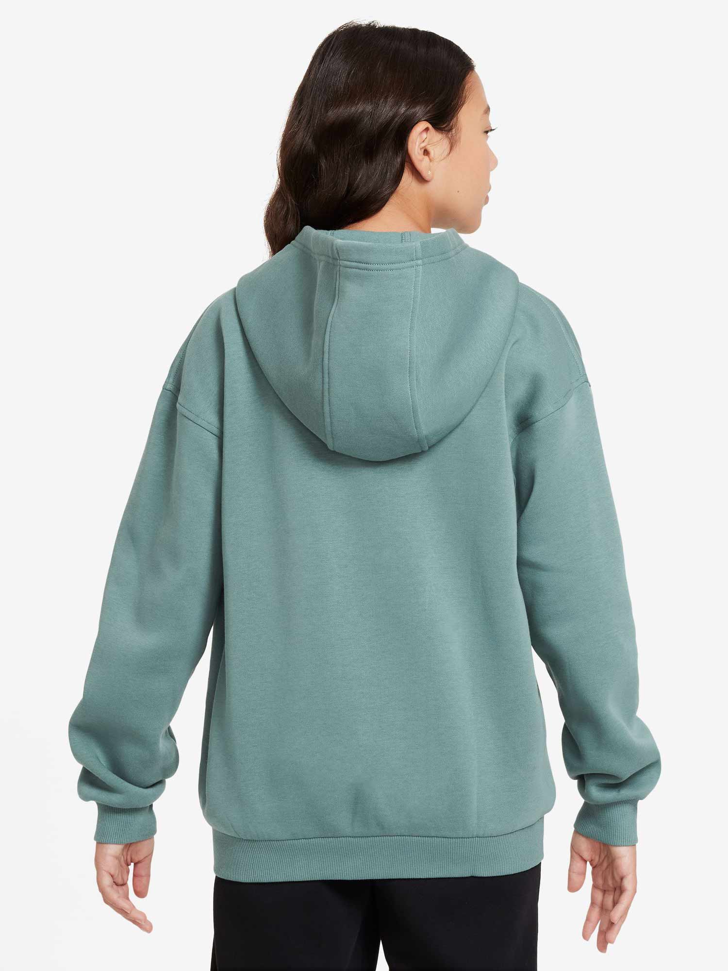NIKE Суитшърт G NSW CLUB FLC OVRSZD FZ LBR