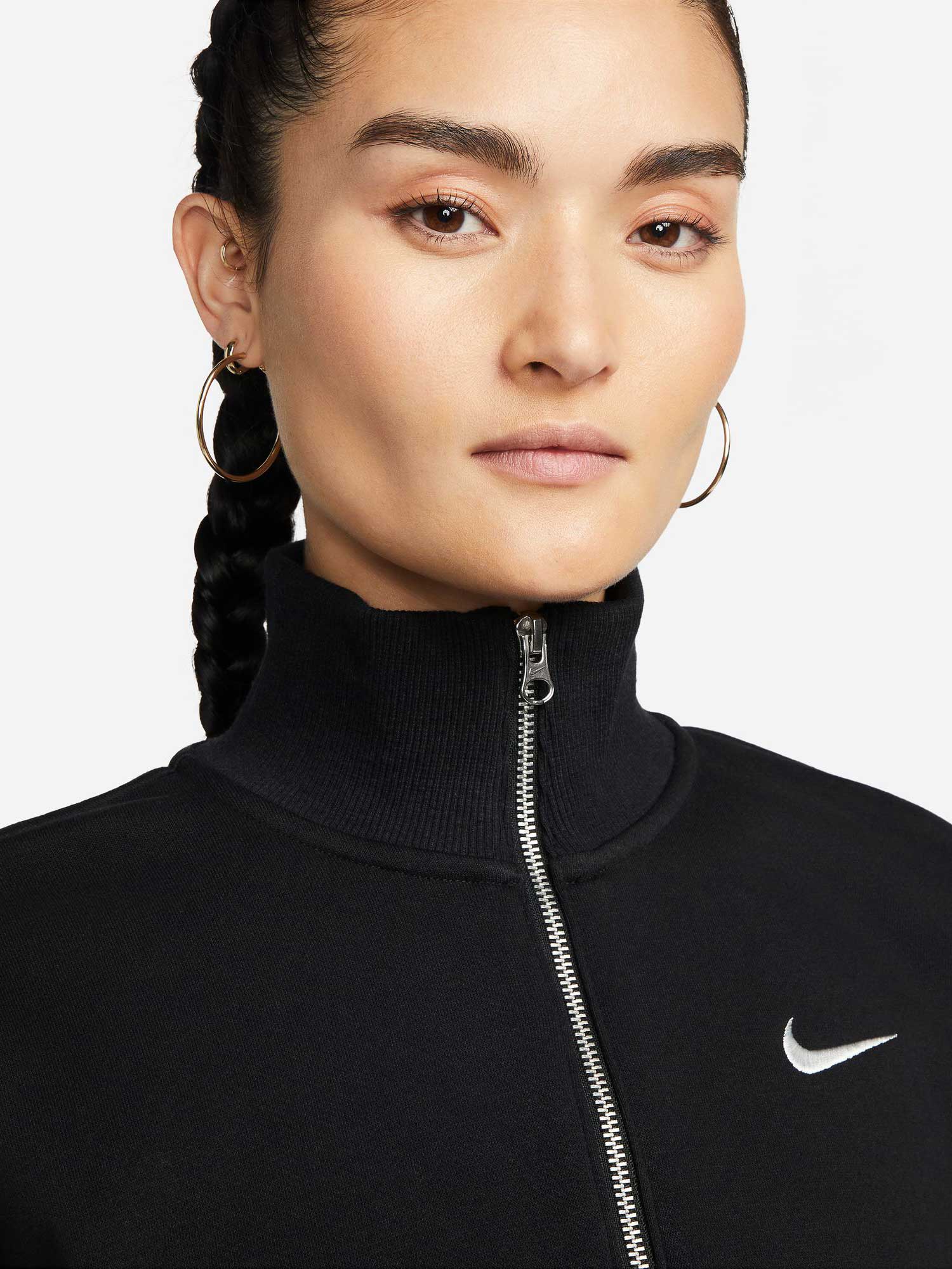 NIKE Блуза W NSW PHNX FLC QZ CROP