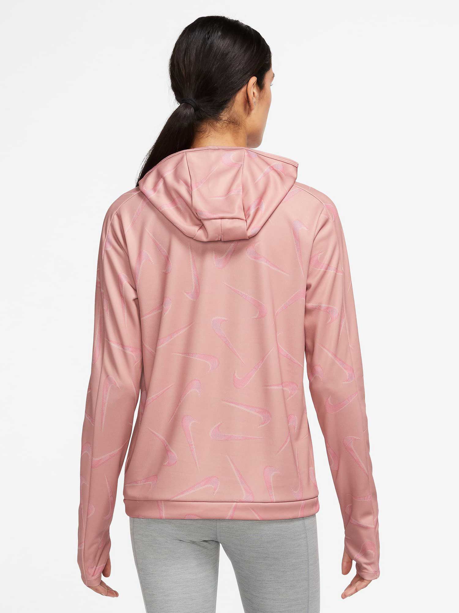 NIKE Суитшърт W NK DF SWSH PRNT PACER HOODED