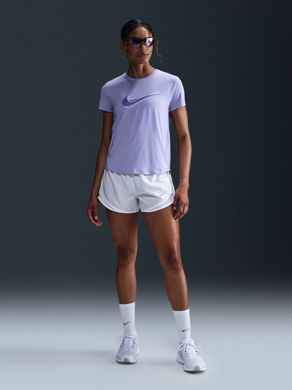 NIKE Тениска W NK ONE SWSH HBR DF SS TOP