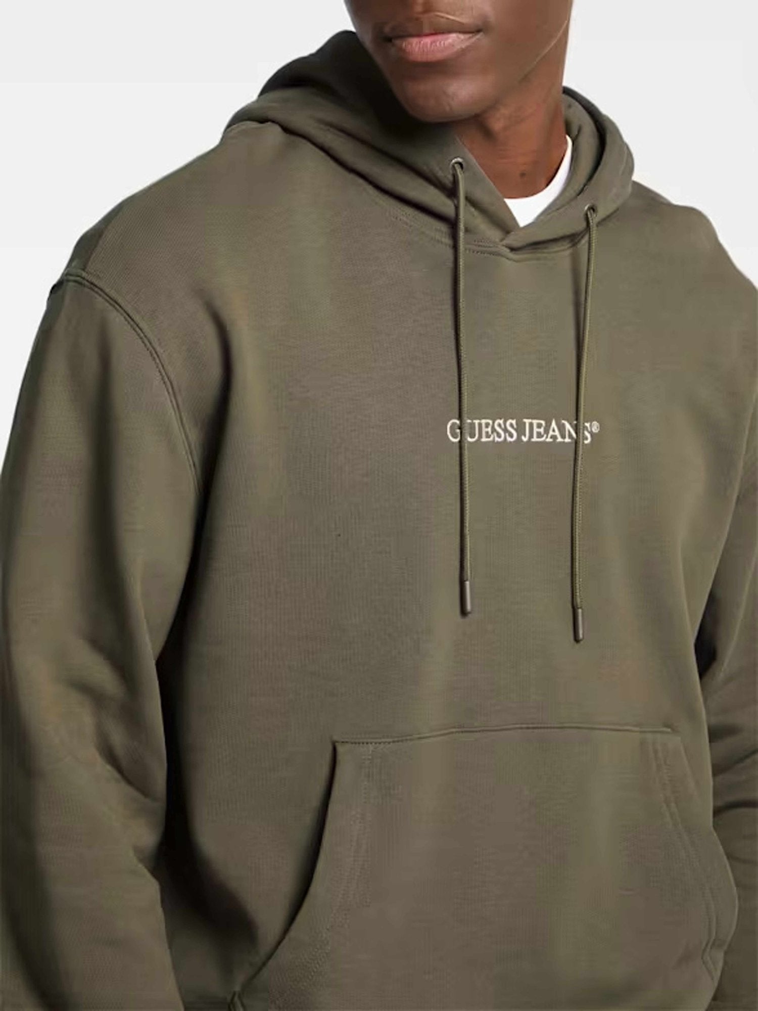 GUESS JEANS Суитшърт GJ LS HOODED REG EMBRO SWEAT