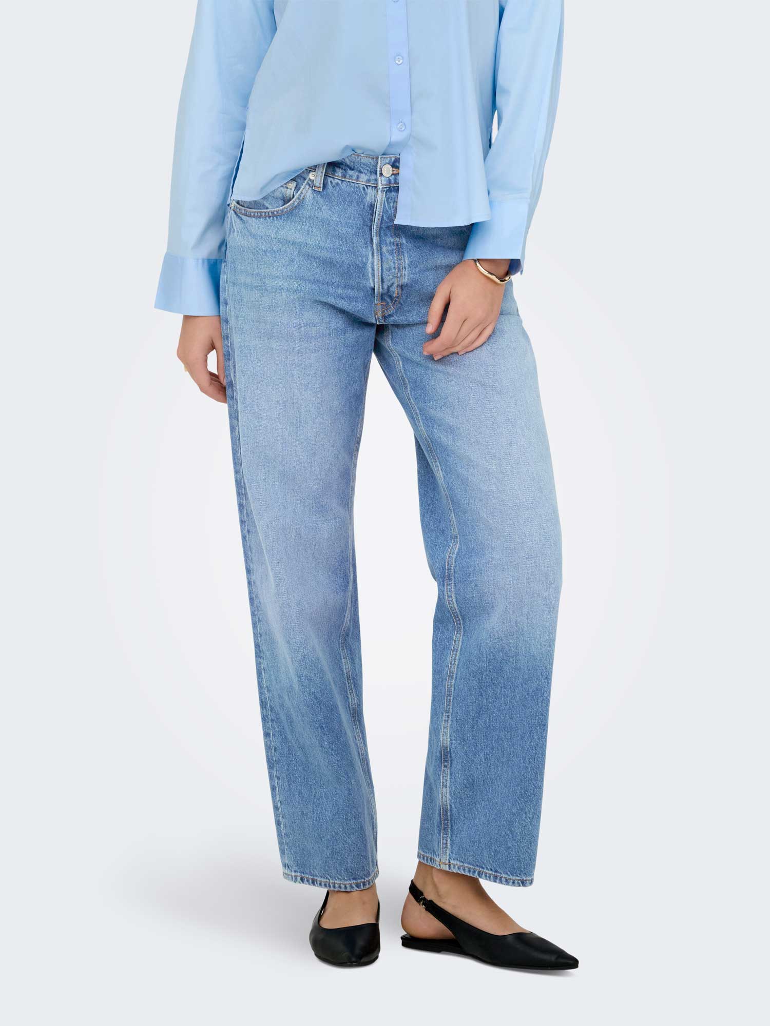 ONLY Дънки ONLMURPHY LW LOOSE STRAIGHT DNM CRO