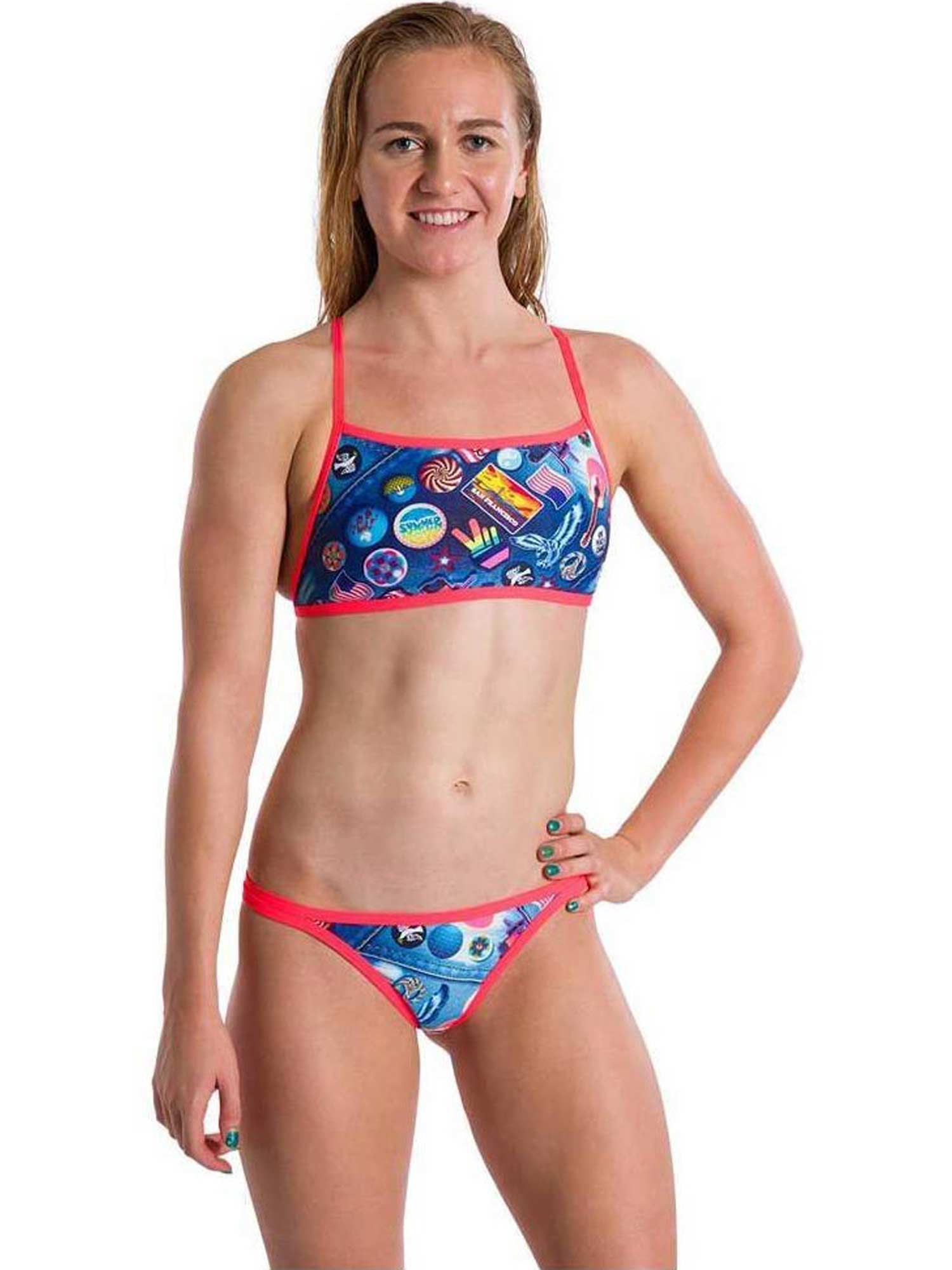 SPEEDO Бански X TIEBACK TOP