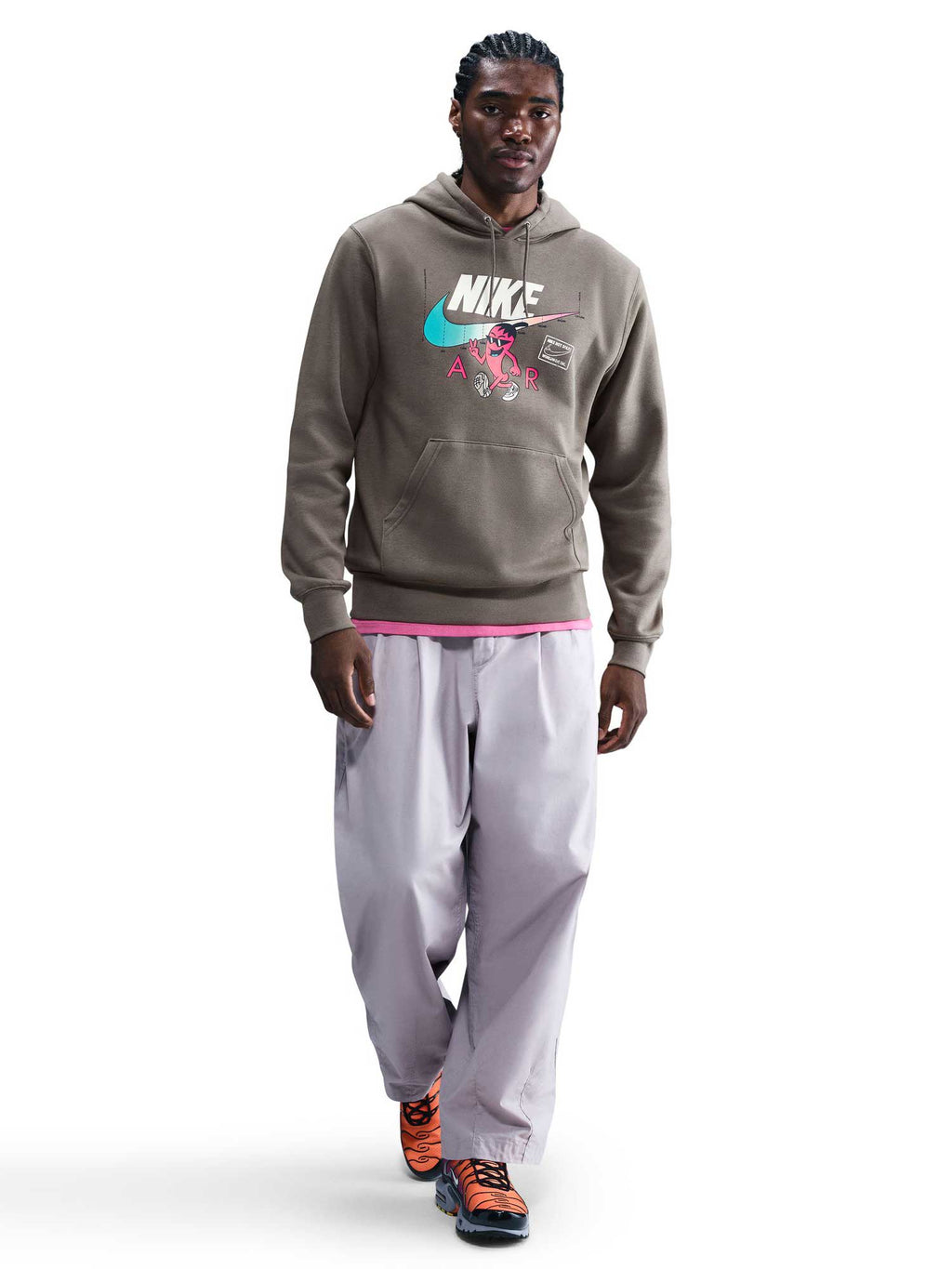 NIKE Суитшърт U NSW HDY CLUB OC MED GFX SEGB