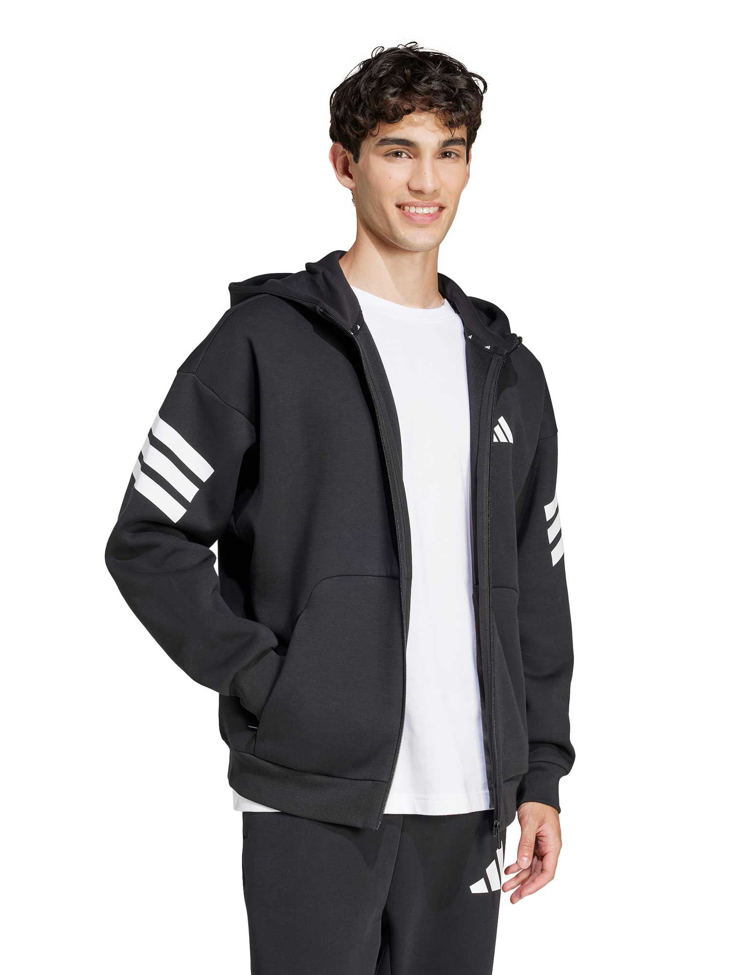 ADIDAS SPORTSWEAR Суитшърт Future Icons 3-Stripes Full-Zip Hoodie