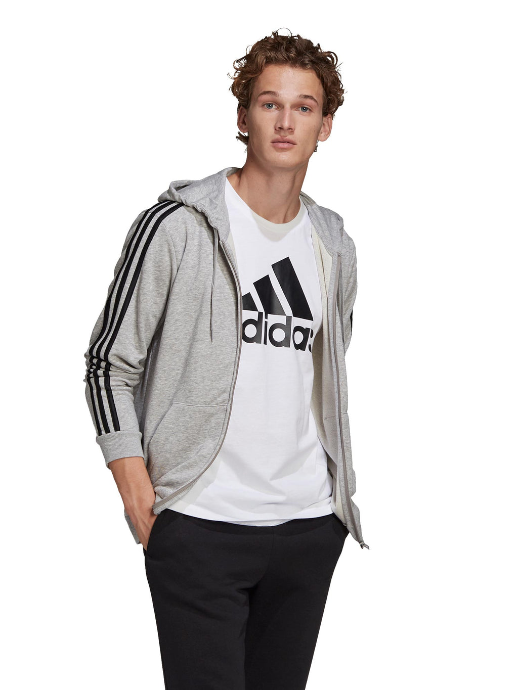 ADIDAS SPORTSWEAR Суитшърт Essentials French Terry 3-S Full-Zip