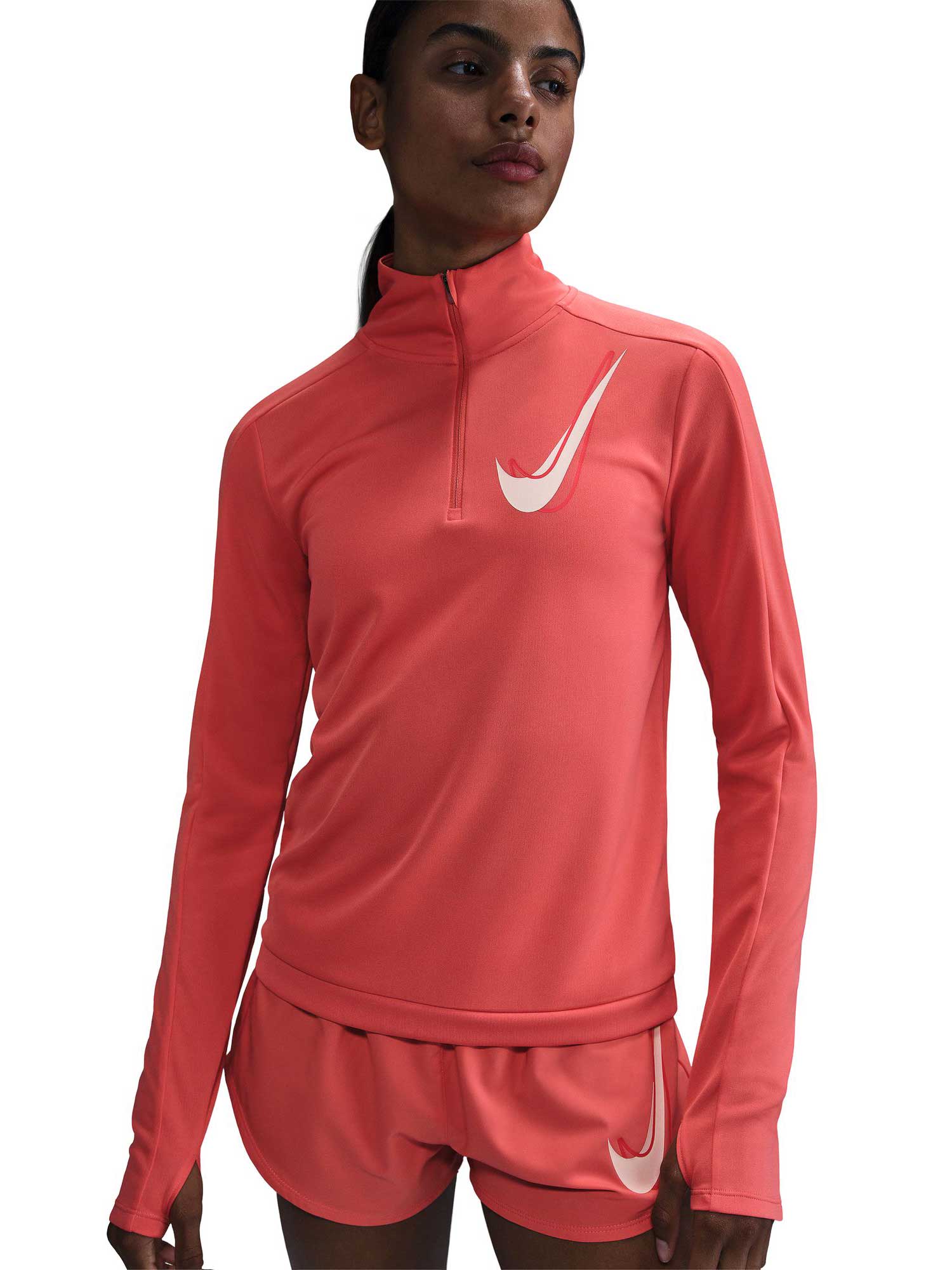 NIKE Блуза W NK SWSH HBR HZ MID