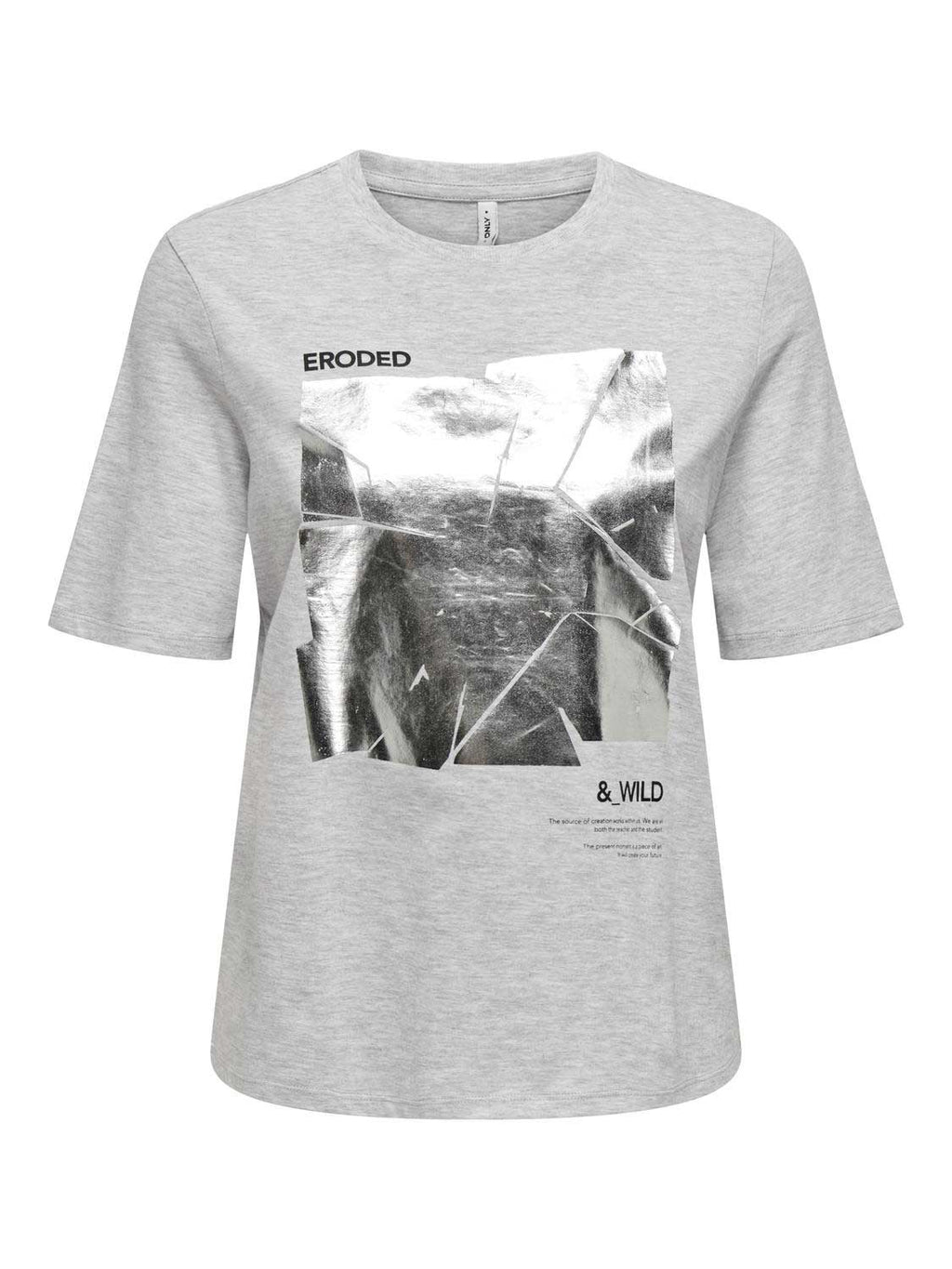 ONLY Тениска ONLFIOLA S/S FOIL TOP BOX JRS