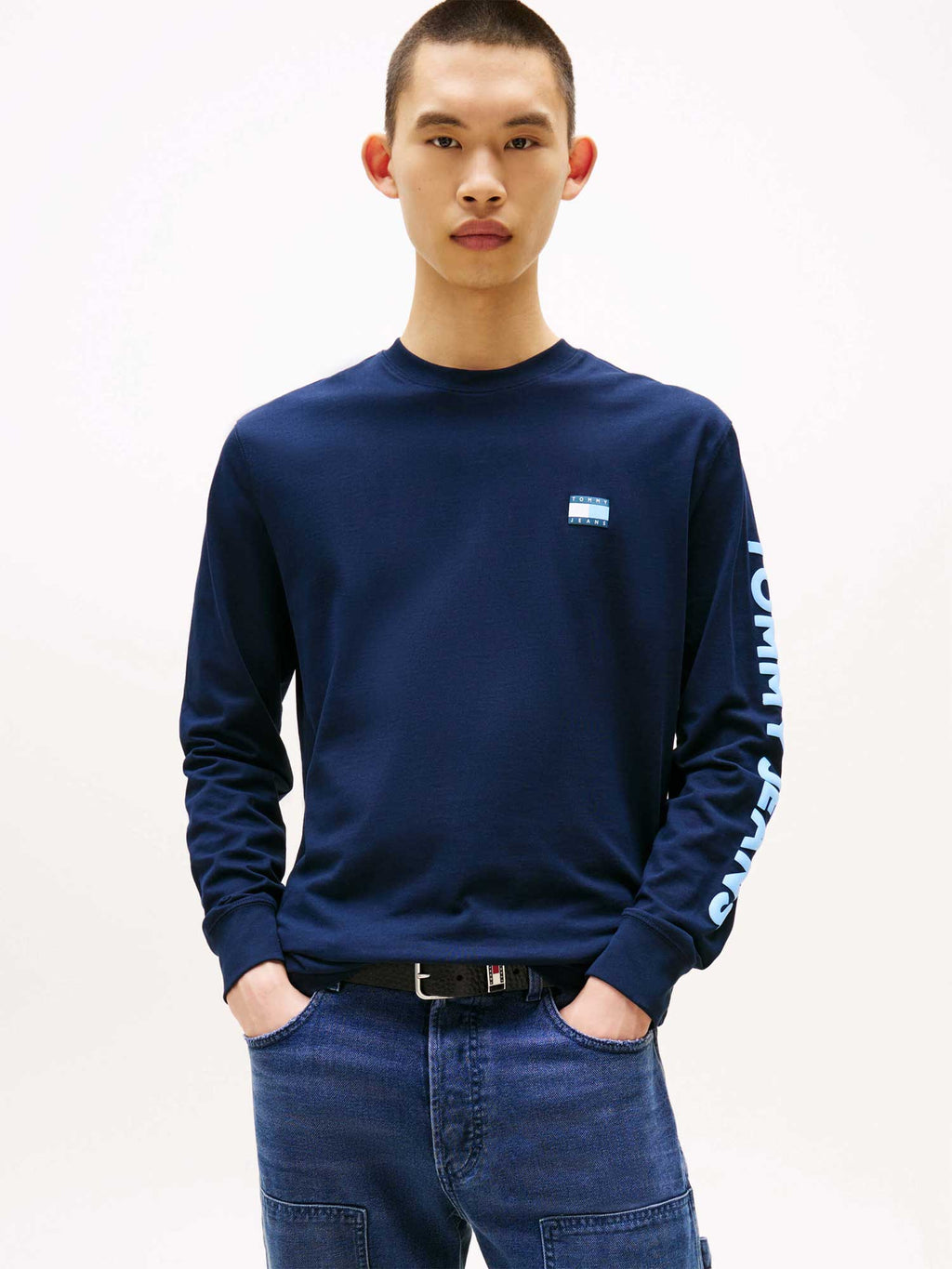 TOMMY JEANS Тениска TJM REG POP COL NW CLSC LS T E